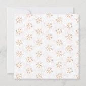 Warm Wishes Gouden Sneeuwvlokken Blush Marble 4 Fo Kaart (Achterkant)