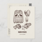 Warm Wishes Holiday Essentials Briefkaart (Voorkant / Achterkant)