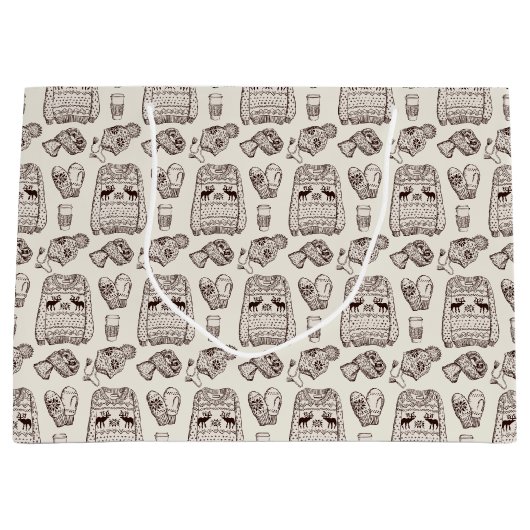 Warm Wishes Holiday Essentials Gift Bag Groot Cadeauzakje (Voorkant)