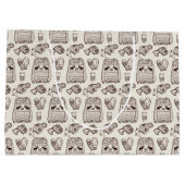 Warm Wishes Holiday Essentials Gift Bag Groot Cadeauzakje (Achterkant)