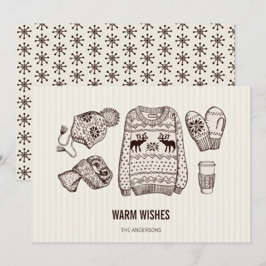 Warm Wishes Holiday Essentials Kaart (Voorkant / Achterkant)