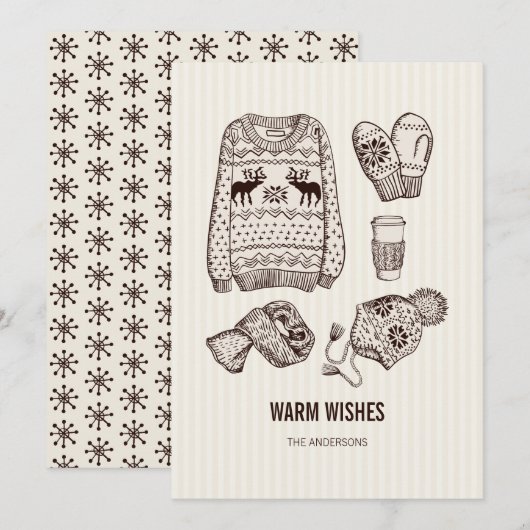 Warm Wishes Holiday Essentials Kaart (Voorkant / Achterkant)