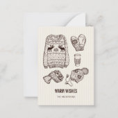 Warm Wishes Holiday Essentials Mini Note Kaart Notitiekaartje (Voorkant)