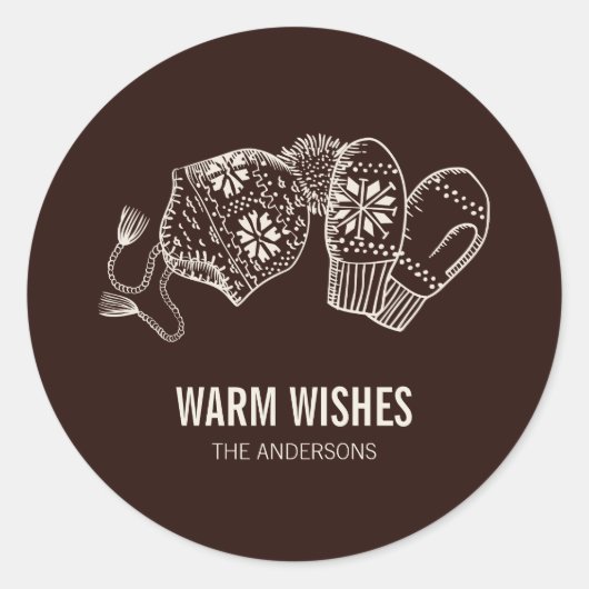 Warm Wishes Holiday Essentials Sticker (Voorkant)