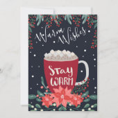 Warm Wishes Holiday Fotonaam kerstkaart (Voorkant)