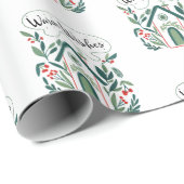 Warm Wishes Holiday Home Cadeaupapier (Rol Hoek)