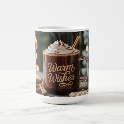 Warm Wishes Holiday Mug: Cozy Hot Chocolate Koffiemok (Center)