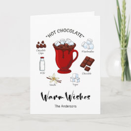 Warm Wishes Hot Chocolate Holiday Kaart