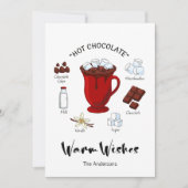 Warm Wishes Hot Chocolate Holiday Kaart (Voorkant)