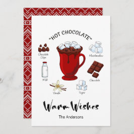 Warm Wishes Hot Chocolate Holiday Kaart