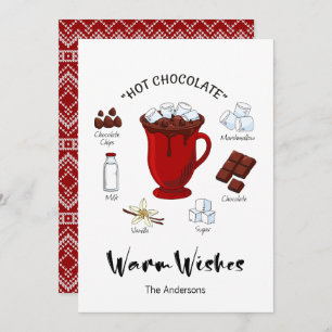 Warm Wishes Hot Chocolate Holiday Kaart