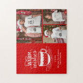 Warm Wishes Hot Cup Cocoa Red White Photo Collage Legpuzzel (Verticaal)