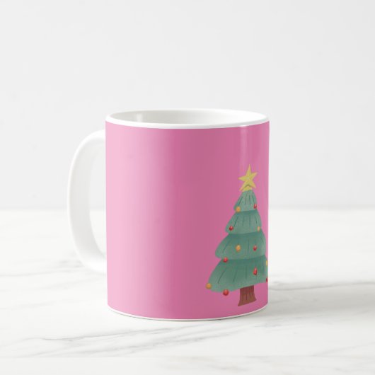 Warm Wishes in a Cup: Christmas Cheer Mok (Voorkant links)