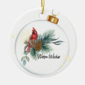 Warm wishes keramisch ornament (Voorkant)