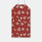 Warm Wishes Kerstcacao Mok Flat Holiday Kaart Cadeaulabel (Achterkant)