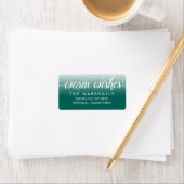 Warm Wishes kerstfeestdag Return Address Etiket (Insitu)