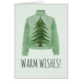 Warm Wishes kerstSweater (Voorkant)
