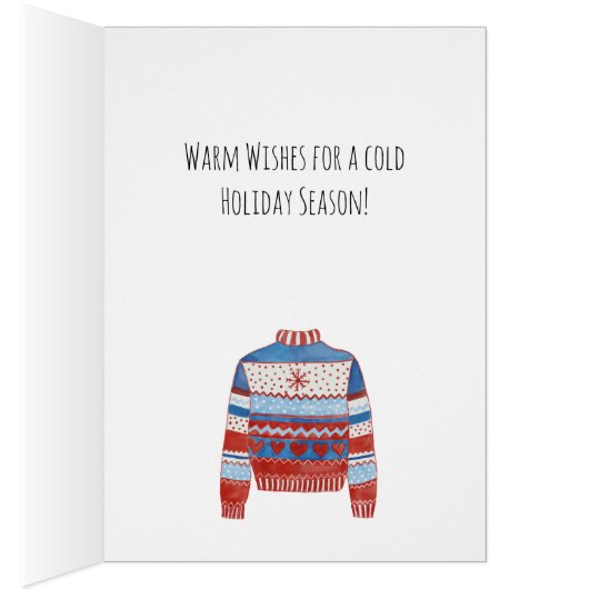 Warm Wishes kerstSweater (Binnen (Rechts))