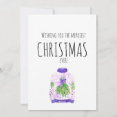 Warm Wishes kerstsweater Feestdagenkaart (Achterkant)