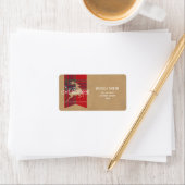 Warm Wishes Kraft & Tartan Red ID589 Etiket (Insitu)