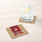 Warm Wishes Kraft & Tartan Red ID589 Kartonnen Onderzetters (Insitu)