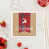 Warm Wishes Kraft & Tartan Red ID589 Servet (Insitu)