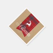 Warm Wishes Kraft & Tartan Red ID589 Servet (Hoek)