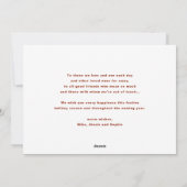 Warm Wishes Lettering | Foto Snowflakes Mittens Feestdagenkaart (Achterkant)