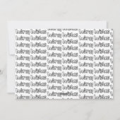 Warm Wishes Outline Lettering 3 Vertical Photo Feestdagenkaart (Achterkant)