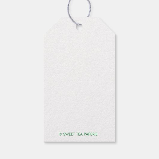 Warm Wishes Palm Tree Custom Cadeau Labels Cadeaulabel (Achterkant)