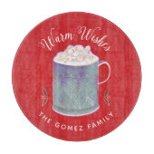 Warm Wishes Peppermint Hot Cocaca Snijplank (Voorkant)