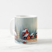 Warm Wishes Personalized Christmas Mug Koffiemok (Voorkant links)