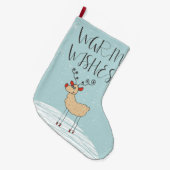 Warm Wishes Reindear Large Kerststop Grote Kerstsok (Voorkant (Hangend))