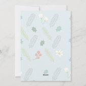 "Warm Wishes" Robin & Coffee Cup Kerst Kaart (Achterkant)