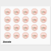 Warm Wishes Ronde Sticker (Vel)