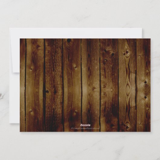 Warm Wishes Script Kerstmis Fotokaart Feestdagenkaart (Achterkant)