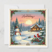 Warm Wishes this Holiday Season: A Note of Cheer Feestdagenkaart (Achterkant)