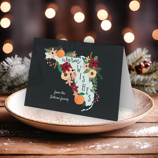 Warm Wishes uit Florida Feestdagen Kaart