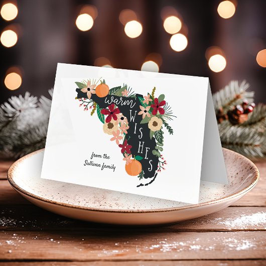 Warm Wishes uit Florida Feestdagen Kaart