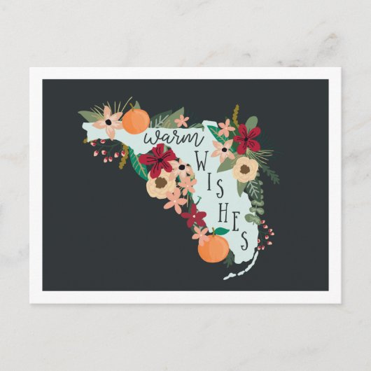 Warm Wishes uit Florida Feestdagenkaart (Voorkant)