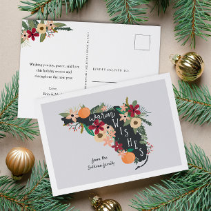 Warm Wishes uit Florida Feestdagenkaart