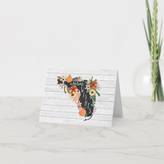 Warm Wishes uit Florida Note Kaart (Voorkant)