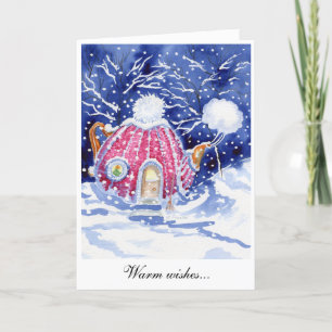 "Warm Wishes" Vakantie Kaart