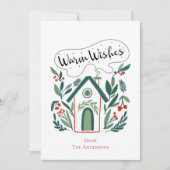 Warm Wishes Vakantiehuis Vakantie Kaart (Voorkant)