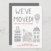 Warm Wishes van Ons Nieuwe Huis hebben wij bewogen Aankondiging (Voorkant / Achterkant)