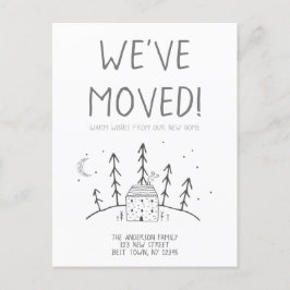 Warm Wishes van onze nieuwe Cozy Home We hebben on Aankondigingskaart