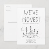 Warm Wishes van onze nieuwe Cozy Home We hebben on Aankondigingskaart (Voorkant / Achterkant)