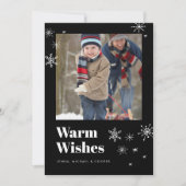 WARM WISHES Voeg uw familiefoto toe (Voorkant)