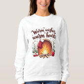 Warm Wishes Warm Hearts Christmas Uitzicht Trui (Voorkant)