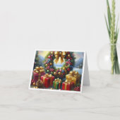 Warm Wishes Wenskaart Feestdagen Kaart (Voorkant)